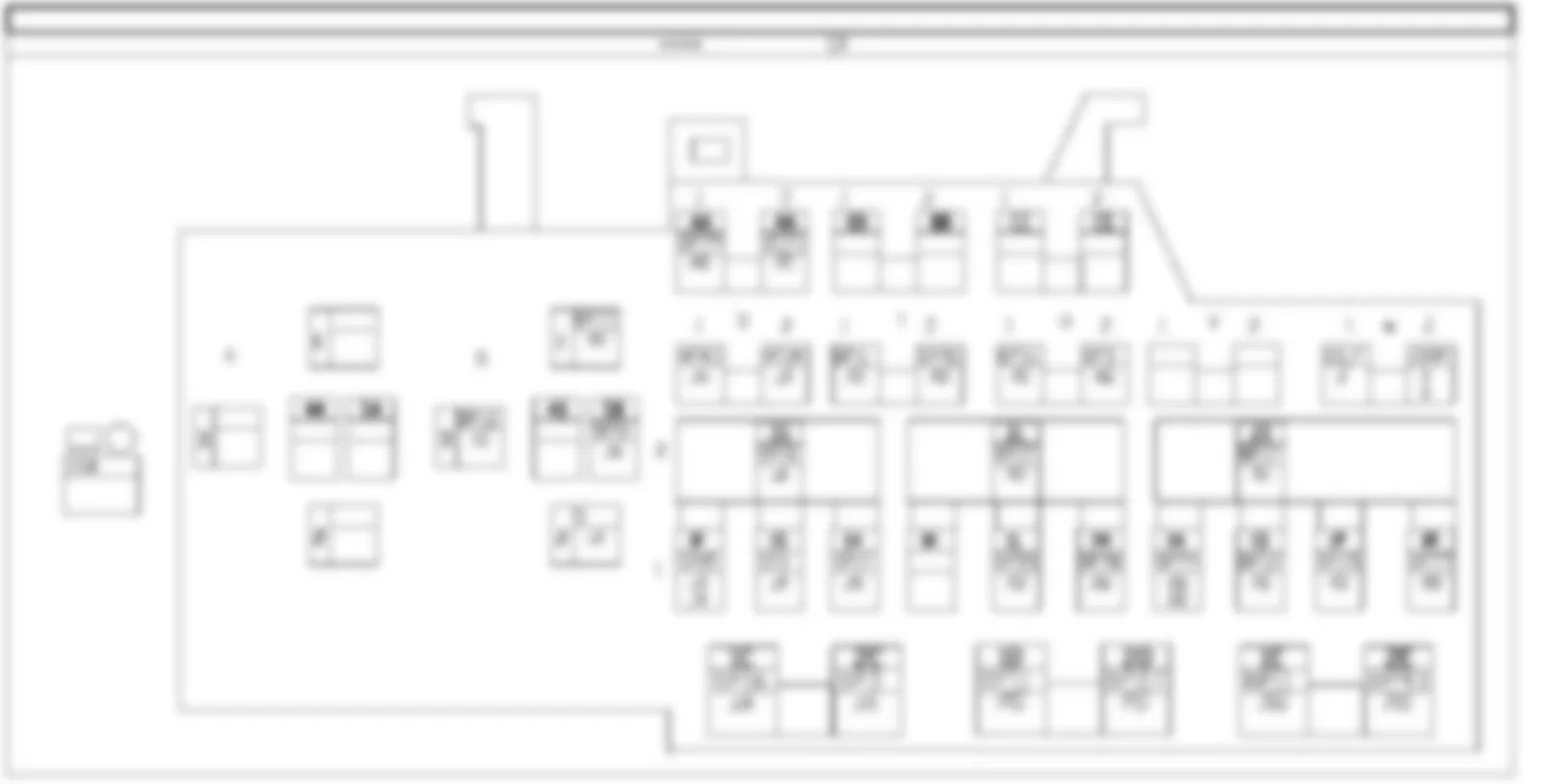 Электросхема БЛОК ПРЕДОХРАНИТЕЛЕЙ И РЕЛЕ В САЛОНЕ для Renault Megane II ...